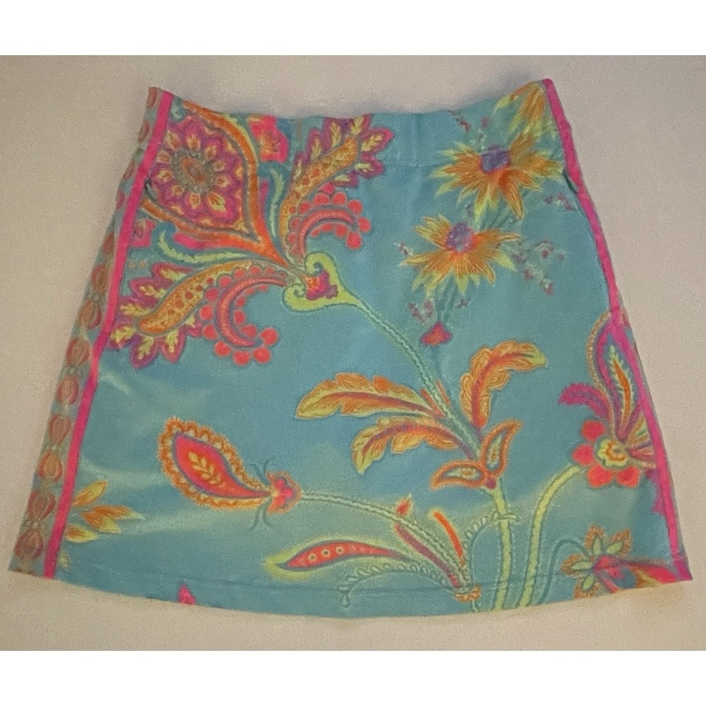 Gretchen Scott Golf Tennis Athleisure Tropical Floral Skort Pockets Size Small